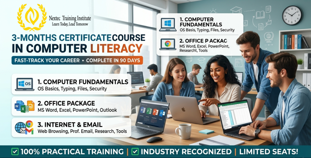 Nextec Training Institute computer 3 months course image