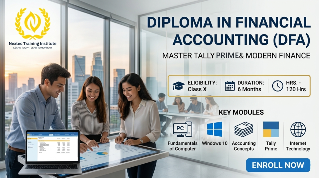 Tally Prime and GST billing course by Nextec Training Institute